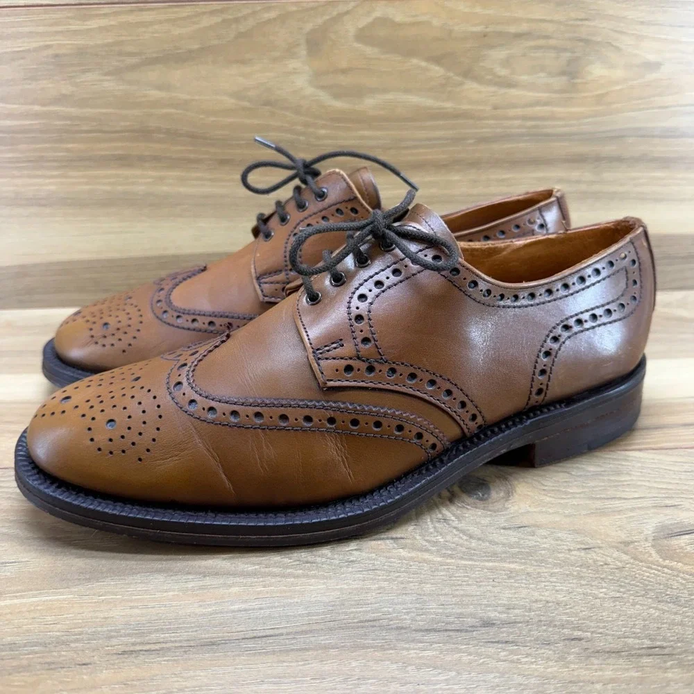W.S.‎ Foster & Son Ltd Wingtip Mens UK 9.5 US 10.5 Walnut Dress Shoes